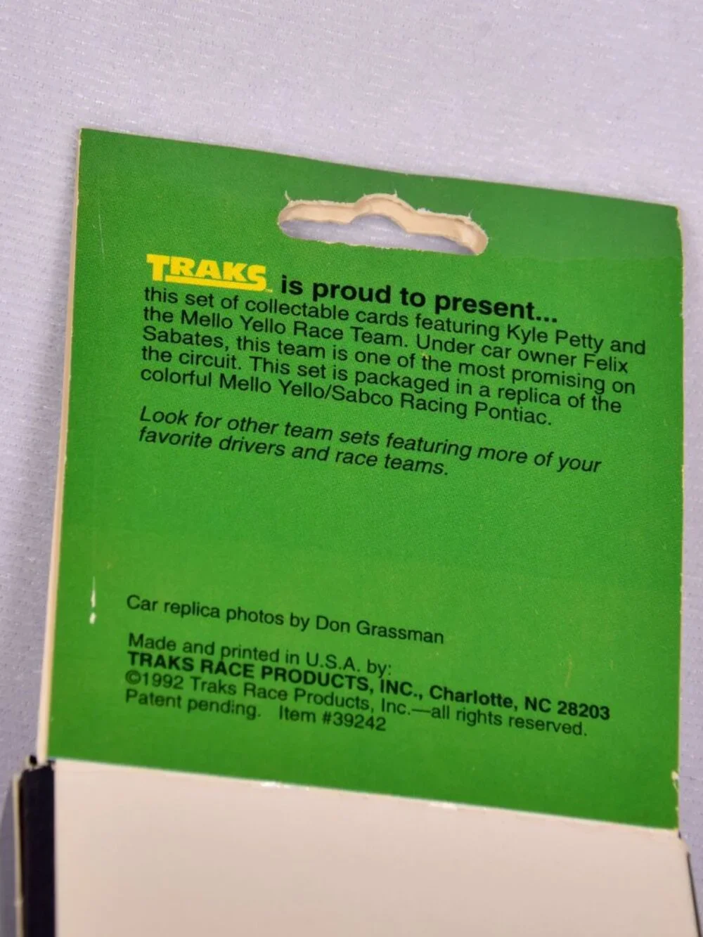 Traks Race Cards Team Sets Richard Petty Kyle Petty 1991 & 1992